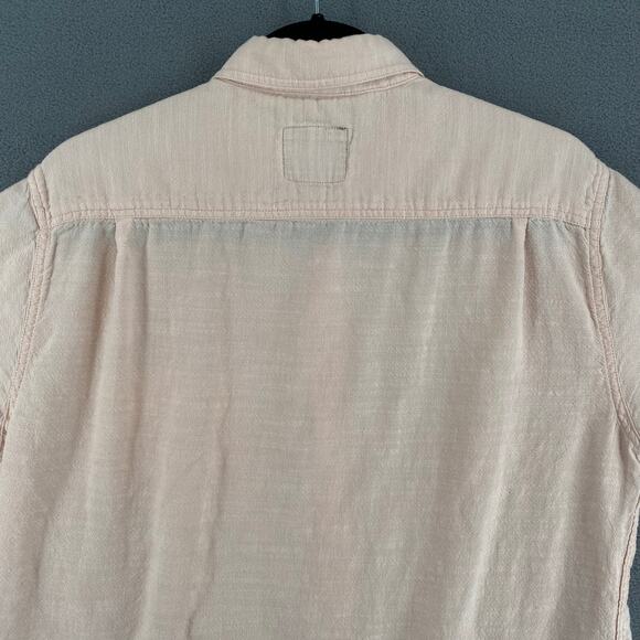 Rails Fairfax Button Down Short Sleeve Shirt Mens L Pink Cotton Casual - Picture 5 of 13